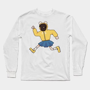 Yellow running Long Sleeve T-Shirt